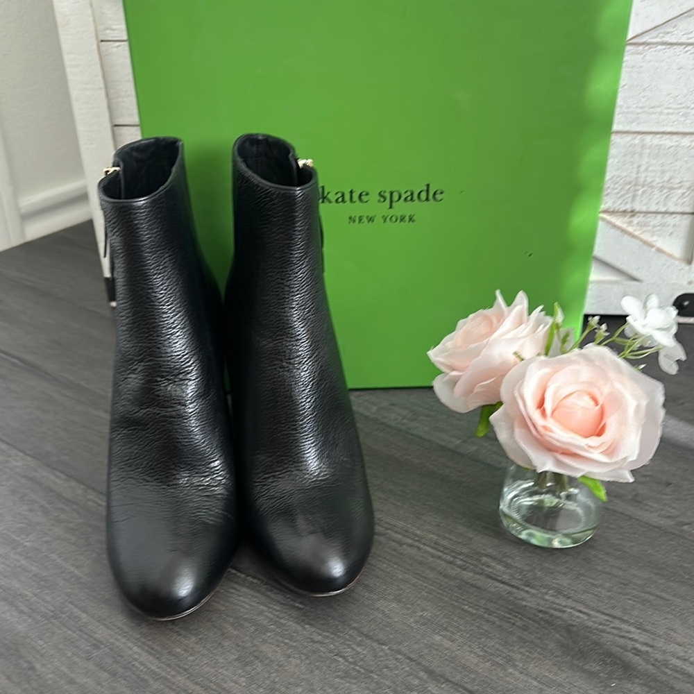 Kate Spade Black Ankle Booties Sleek Design